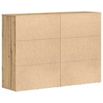 vidaXL Buffet 2 Pièces Chêne artisanal 60 x 31 x 84 cm Bois d'ingénierie