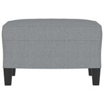 vidaXL Repose-pied Gris clair 60x50x41 cm Tissu