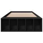 vidaXL Cadre de lit sans matelas noir 100x200 cm