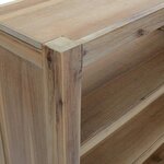 vidaXL Bibliothèque 7 niveaux 80x30x200 cm Bois solide d'acacia
