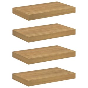 vidaXL Étagère Murale 4 Pièces Marron 40 x 23 5 x 4 cm Bois d'ingénierie