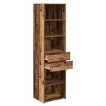 vidaXL Haut Armoire Bois Ancien 50 x 42 5 x 185 cm Bois d'ingénierie