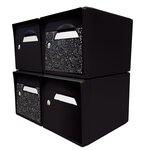 Pack de 4 boîtes aux lettres 1 porte - 2x "The Black Maniac" SKWAK - 2x "Noir intense"