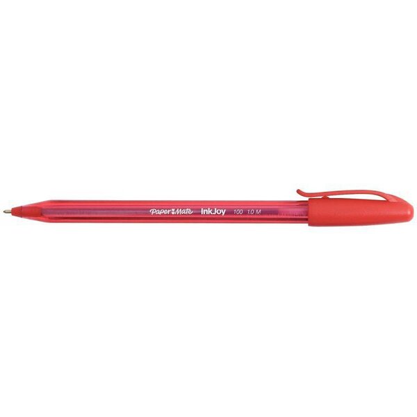Stylo à bille Papermate à capuchon, pointe moyenne corps triangulaire plastique couleur, encre ULV large choix de couleur