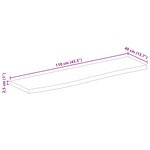 vidaXL Dessus de table à bord vivant 110x40x2 5cm bois massif manguier