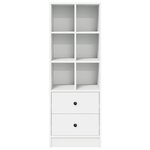 vidaXL Étagère blanche Blanc MDF Standard Étagère blanche