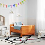 vidaXL Lit extensible pour enfants Marron cire 80 x 130 / 165 / 200 cm