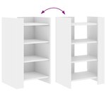 vidaXL Buffet blanc 45x35x75 cm bois d'ingénierie