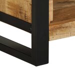 vidaXL Cabinet de Chevet avec étagère Marron Bois de manguier massif