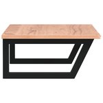 vidaXL Étagère de vasque murale acier et bois de chêne massif