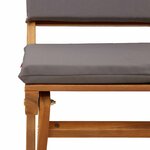 vidaXL Chaises de bistrot d'extérieur 4 Pièces Gris foncé