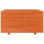 vidaXL Jardinière cire marron 90x60x49 5 cm bois de pin massif
