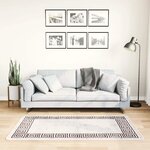 vidaXL Tapis lavable antidérapant 80x150 cm Beige clair