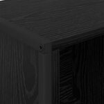vidaXL Bibliothèque Chêne noir 68 x 30 x 108.5 cm Bois d'ingénierie