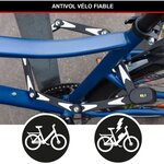 Antivol Vélo Pliable 8333EURDPRO acier trempé  3 Clés  certifié  support inclus