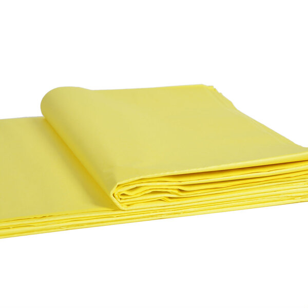 Papier de soie jaune 75 x 50cm (Lot de 24 feuilles)