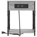 vidaXL Cabinet de chevet 2 Pièces Gris Sonoma 41 x 31 x 51 cm