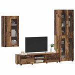 vidaXL Ensemble meuble TV FLORIN Bois ancien Bois d'ingénierie