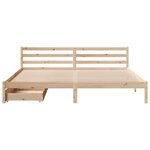 vidaXL Cadre de lit sans matelas 200x200 cm bois massif de pin
