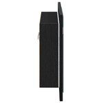 vidaXL Armoire de toilette avec miroir Chêne noir 60 x 12 x 45 cm