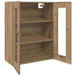 vidaXL Armoires Murailles 2 Pièces chêne artisanal 69 5 x 34 x 90 cm
