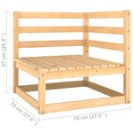 Salon de jardin meuble d'extérieur ensemble de mobilier 3 pièces avec coussins bois de pin massif 02_0015934