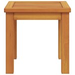 vidaXL Table d'appoint de jardin 35x35x34 cm en bois massif d'acacia