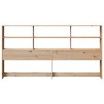 vidaXL Tête de lit avec rangement 180 cm bois massif de pin