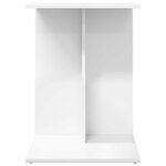 vidaXL Table d'appoint Blanc 45 x 40 x 62 5 cm Bois d'ingénierie