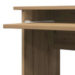 vidaXL Bureau d'angle chêne artisanal 120x140x75 cm bois d'ingénierie