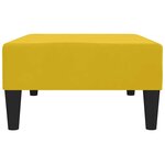 vidaXL Repose-pied Jaune 78x56x32 cm Velours