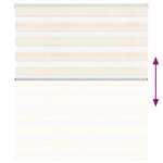 vidaXL Store zèbre beige marbré largeur du tissu 115 9 cm polyester
