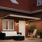 vidaXL Auvent rétractable électrique Beige 4 × 3 m