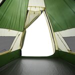 vidaXL Tente de camping tipi 7 personnes vert imperméable