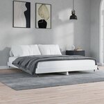 vidaXL Cadre de lit sans matelas blanc 120x200 cm bois ingénierie