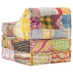 vidaXL Pouf modulaire Patchwork Tissu