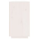 vidaXL Buffet Blanc 100x40x75 cm Bois massif de pin