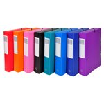 Boite De Classement Exabox Dos 60mm Polypropylène 7/10e Opak - A4 - Couleurs Assorties - Exacompta