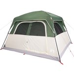 vidaXL Tente de cabine familiale 6 personnes vert imperméable