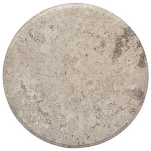 vidaXL Dessus de table Gris Ø50x2 5 cm Marbre