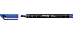 Marqueur OHPen permanent 0 4 mm S bleu STABILO
