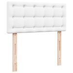 VidaXL Lit ottoman avec matelas blanc 100x200 cm similicuir
