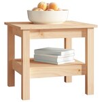 vidaXL Table basse 45x45x40 cm Bois massif de pin