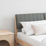 vidaXL Tête de lit capitonnée Gris foncé 135 cm Pin massif