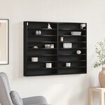 Vitrine vidaXL Cabinet Noir Chêne 100x8 5x75 cm Bois d'ingénierie
