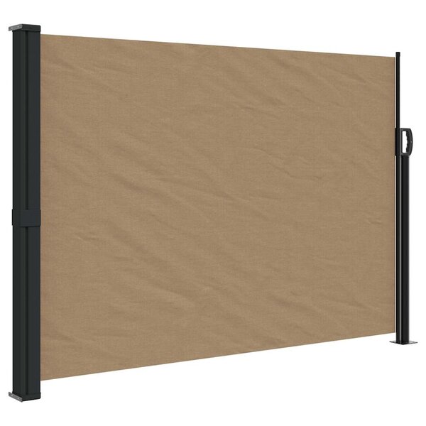 vidaXL Auvent latéral rétractable taupe 140x300 cm