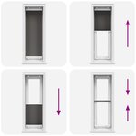 vidaXL Store plissé noir 45x150 cm largeur du tissu 44 4 cm polyester