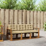 vidaXL Ensemble de canapés d'extérieur 3 Pièces Naturel et Beige