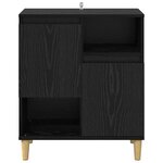 vidaXL Buffet Chêne noir 35 x 60 x 70 cm Bois d'ingénierie