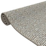 vidaXL Tapis de couloir aspect sisal platina 80x150 cm
